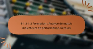 4-1-2-1-2 Formation : Analyse de match, Indicateurs de performance, Retours