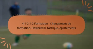 4-1-2-1-2 Formation : Changement de formation, Flexibilité tactique, Ajustements