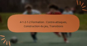 4-1-2-1-2 Formation : Contre-attaques, Construction du jeu, Transitions