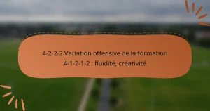 4-2-2-2 Variation offensive de la formation 4-1-2-1-2 : fluidité, créativité