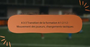 4-3-3 Transition de la formation 4-1-2-1-2 : Mouvement des joueurs, changements tactiques