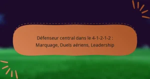 Défenseur central dans le 4-1-2-1-2 : Marquage, Duels aériens, Leadership