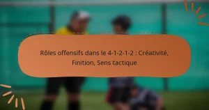 Rôles offensifs dans le 4-1-2-1-2 : Créativité, Finition, Sens tactique